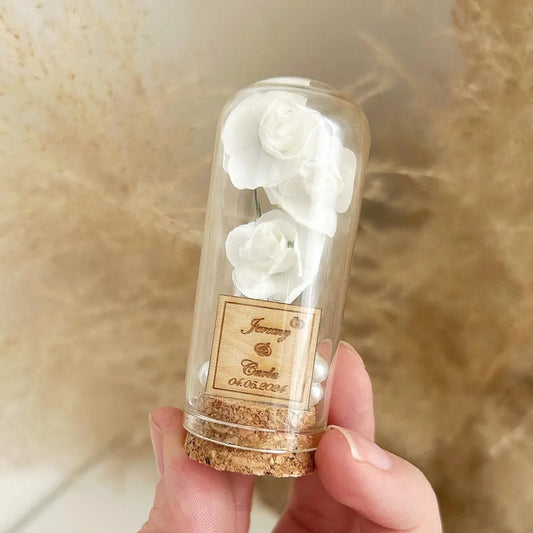 Chic-Glasglocke als elegantes Gastgeschenk zur Hochzeit – stilvoll und edel