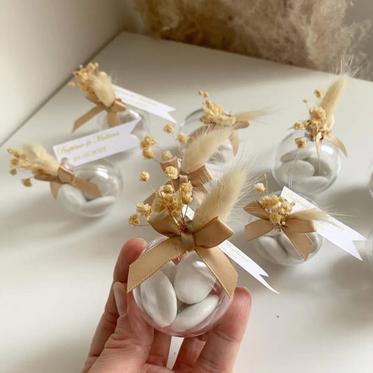 Farandole-Zuckermandeln als personalisiertes Gastgeschenk – elegant und stilvoll verpackt