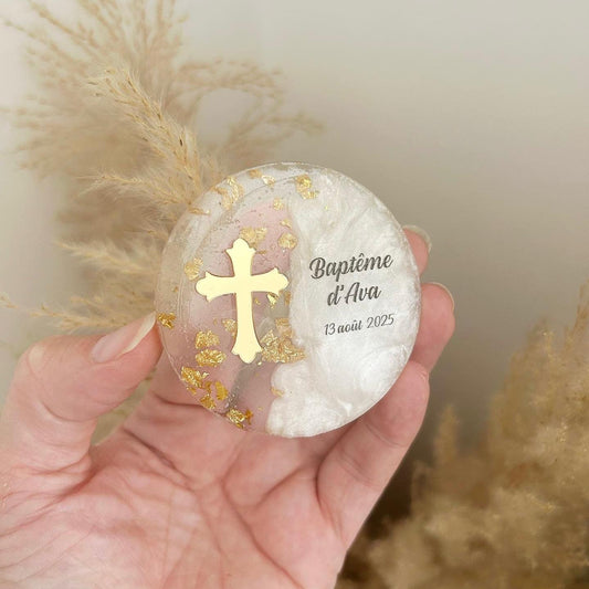 Honoré-Magnet als Gästegabe, elegantes Gastgeschenk für Taufe und Kommunion