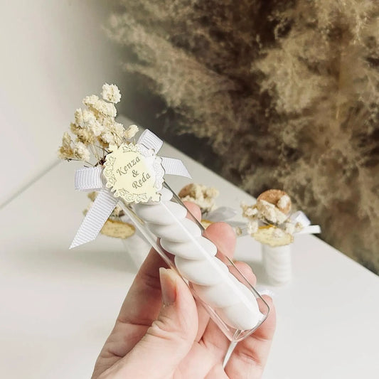 Orient-Zuckermandeln als personalisiertes Gastgeschenk zur Hochzeit – inspiriert von Tausendundeiner Nacht