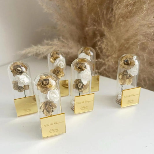 Perse-Glasglocke als luxuriöses Gastgeschenk zur Hochzeit – elegant und hochwertig