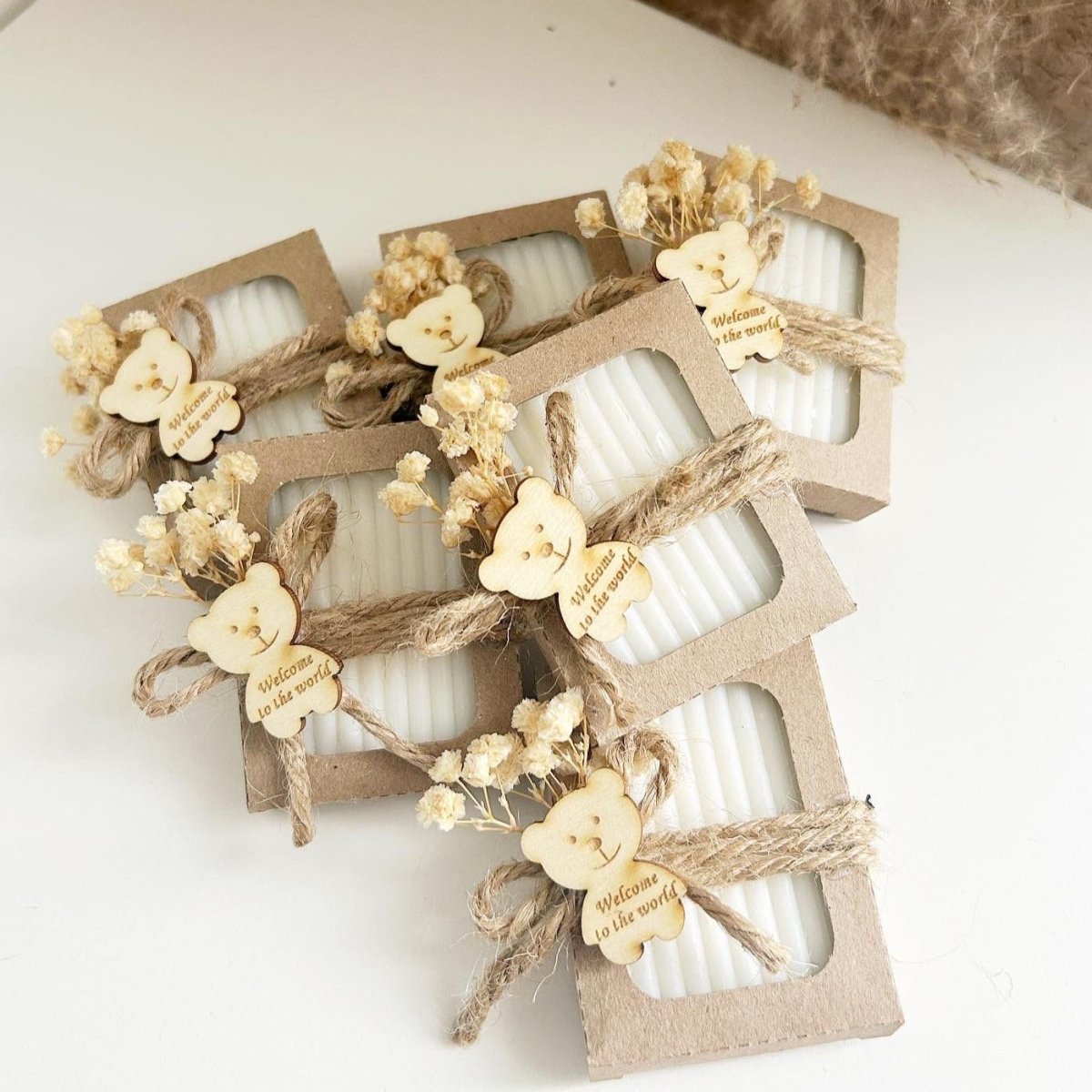 Savannen-Seife als Gästegabe, elegantes Gastgeschenk für Taufe und Kommunion