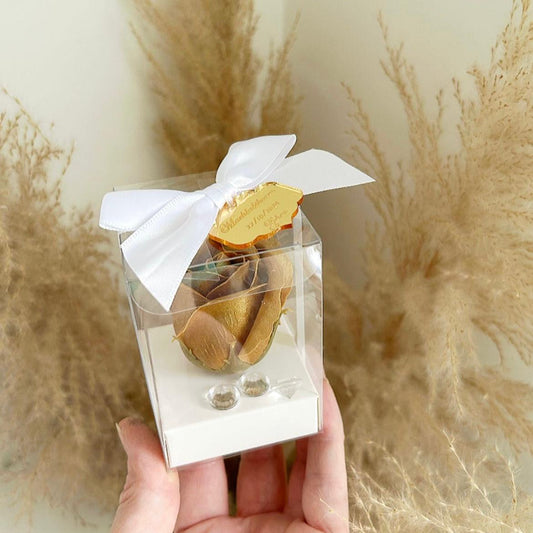 VIP-Luxus-Seifenrose als Gastgeschenk zur Hochzeit, Prestige-Stil, elegant verpackt, personalisiert