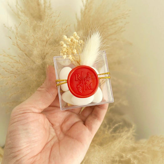 Zuckermandeln Verführung als Gästegabe, elegantes Gastgeschenk zur Hochzeit