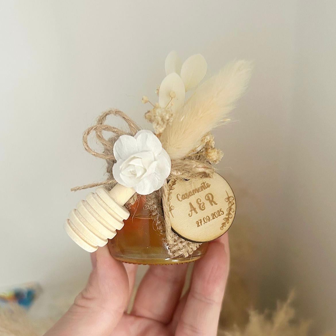 Baléa Honigglas als Gästegabe, süßes Gastgeschenk für Hochzeit und Geburtstag