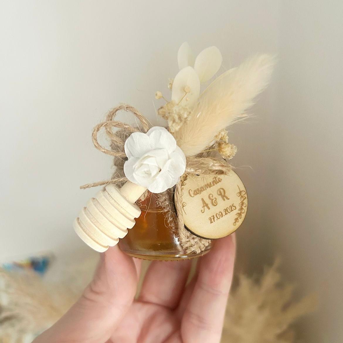 Baléa Honigglas als Gästegabe, süßes Gastgeschenk für Hochzeit und Geburtstag