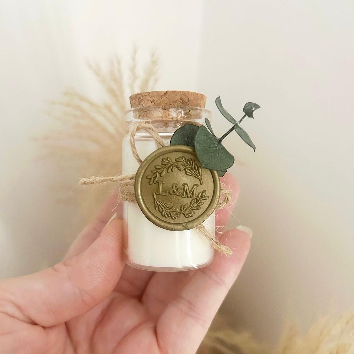 Châtelaine-Kerze als Gästegabe, elegantes Gastgeschenk für Hochzeit und Geburtstag