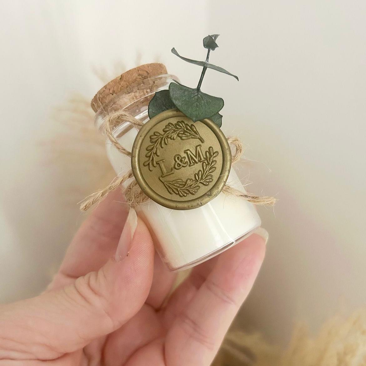 Châtelaine-Kerze als Gästegabe, elegantes Gastgeschenk für Hochzeit und Geburtstag