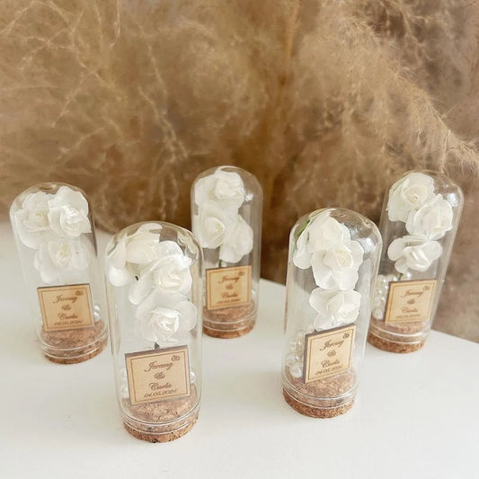 Chic-Glasglocke als elegantes Gastgeschenk zur Hochzeit – stilvoll und edel