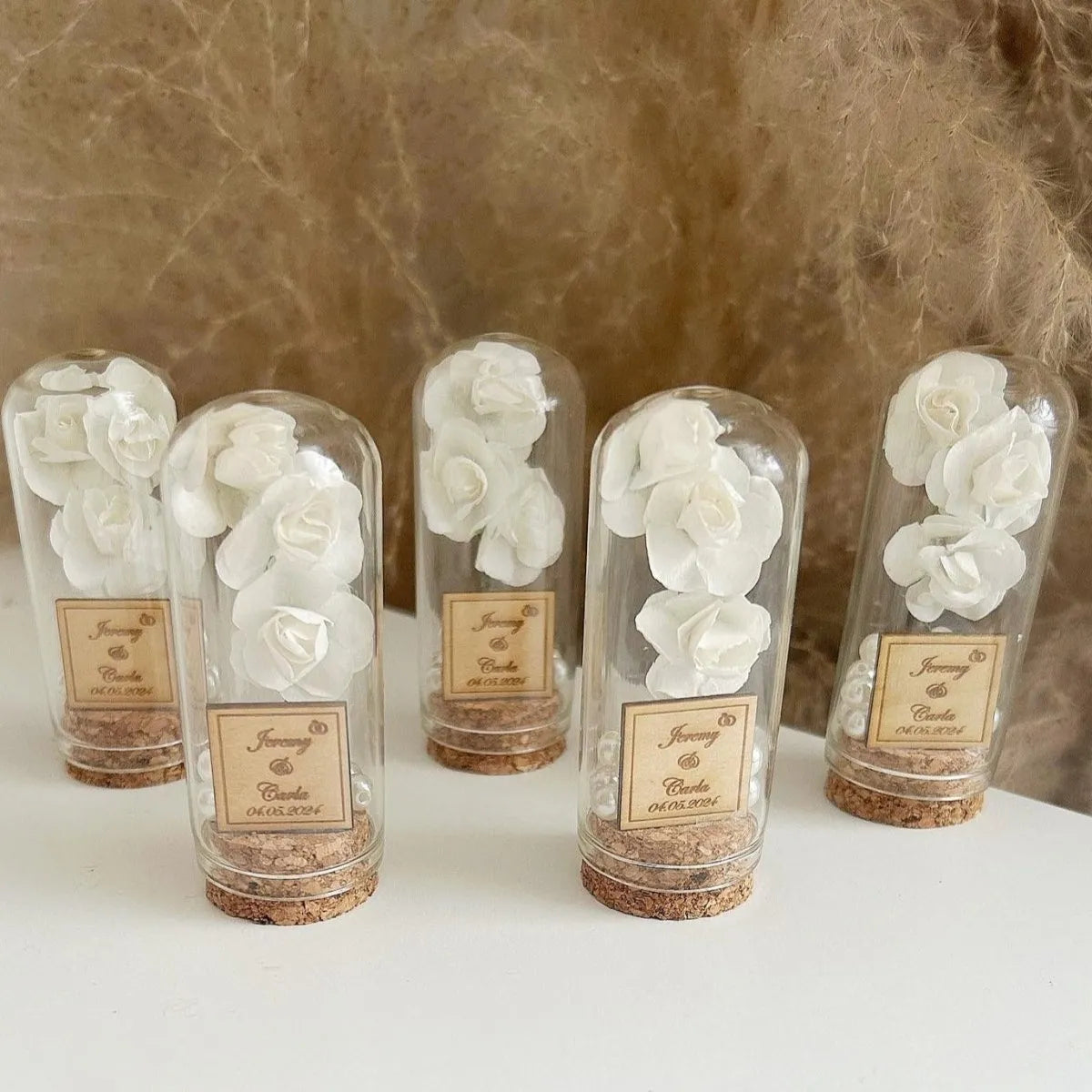 Chic-Glasglocke als elegantes Gastgeschenk zur Hochzeit – stilvoll und edel
