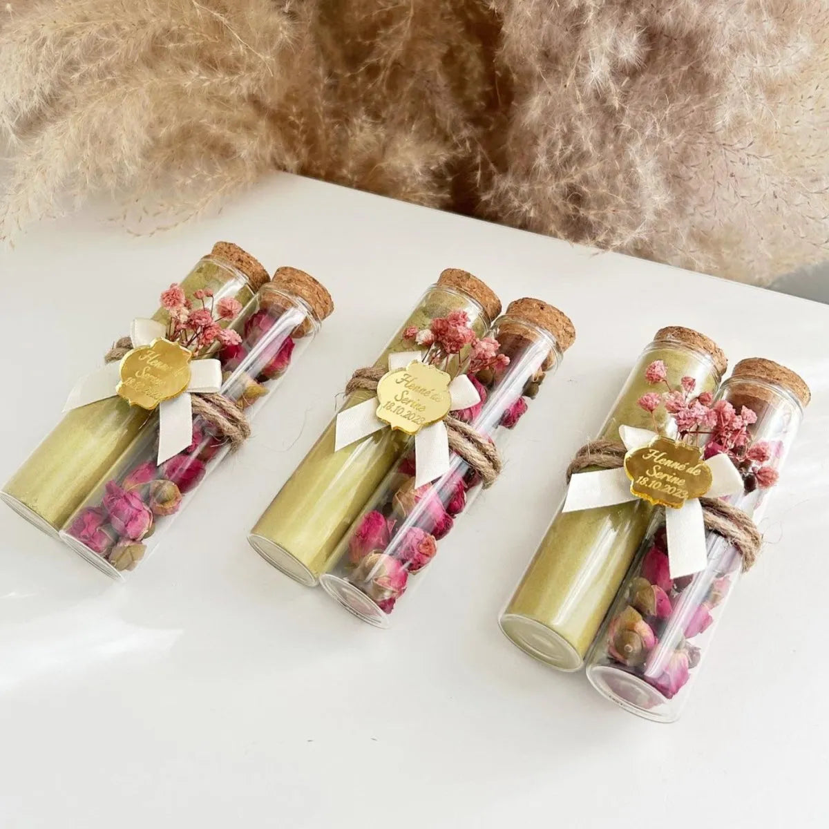 Henna „Duo“ als personalisiertes Gastgeschenk zur Hochzeit – edles 2er-Set