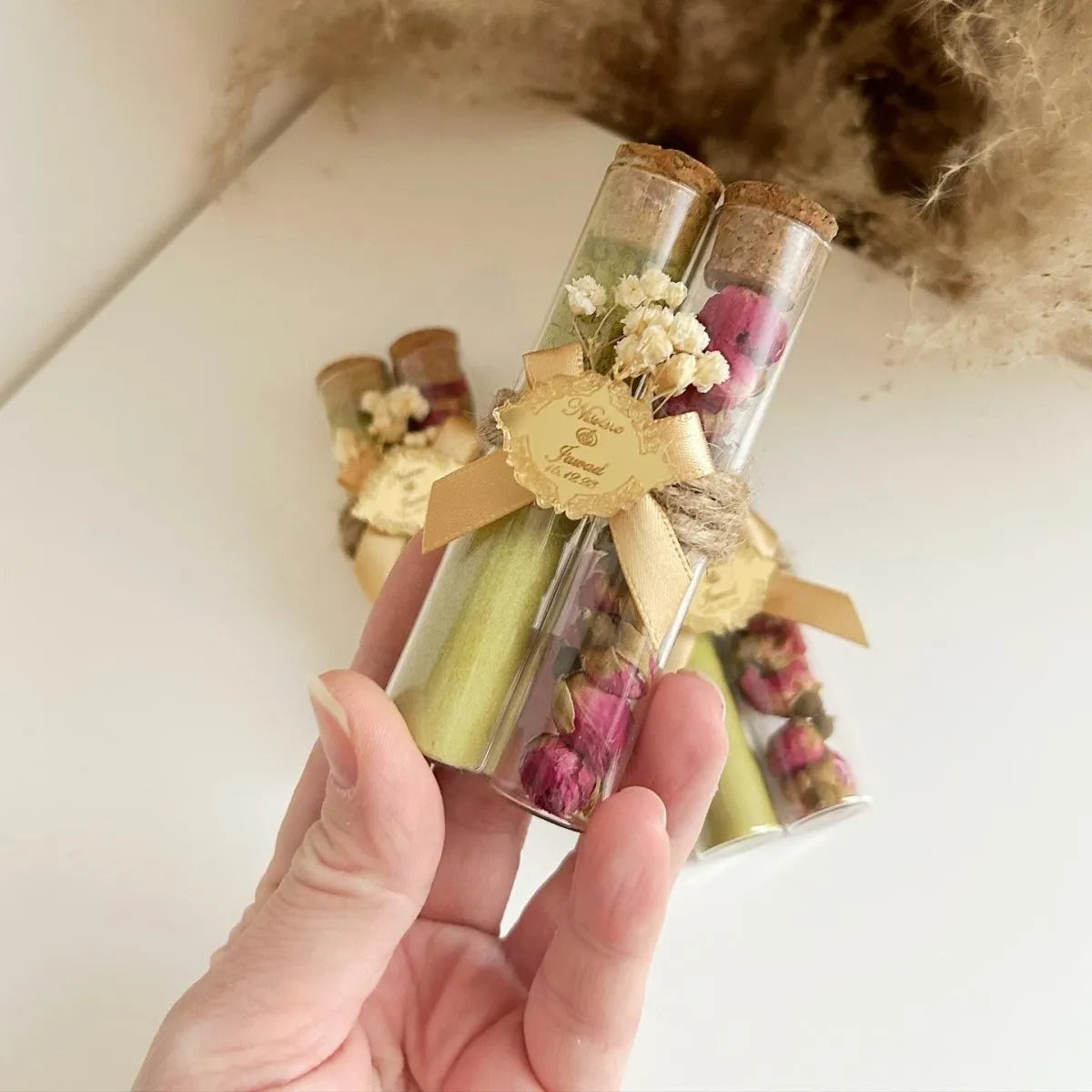 Henna „Duo Orient“ als personalisiertes Gastgeschenk zur Hochzeit – elegantes Duo