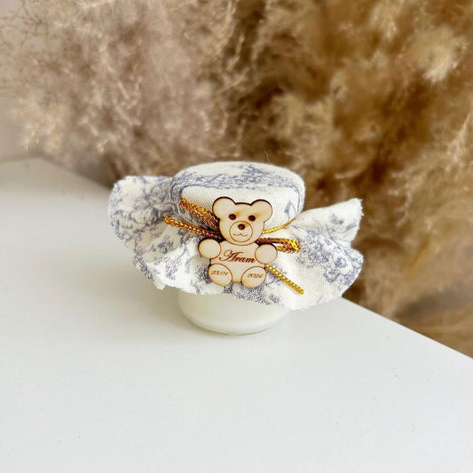 Kerze Ich liebe es als Gästegabe, elegantes Gastgeschenk für Geburtstag, Taufe und Beschneidung