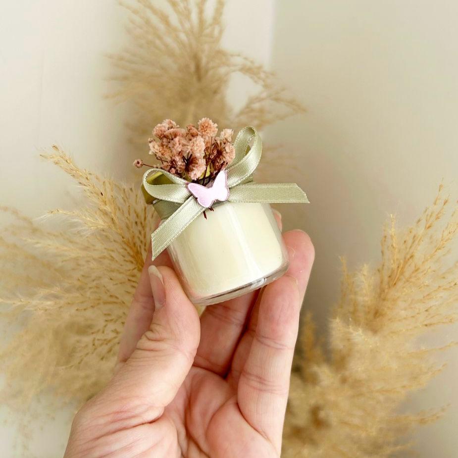 Kitty-Kerze als personalisierte Kerze, Gastgeschenk für Hochzeit, Taufe, Kommunion oder Geburtstag, warmes Andenken