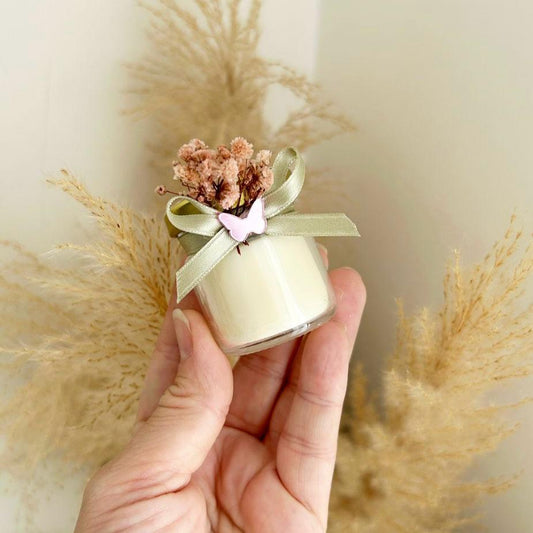 Kitty-Kerze als personalisierte Kerze, Gastgeschenk für Hochzeit, Taufe, Kommunion oder Geburtstag, warmes Andenken