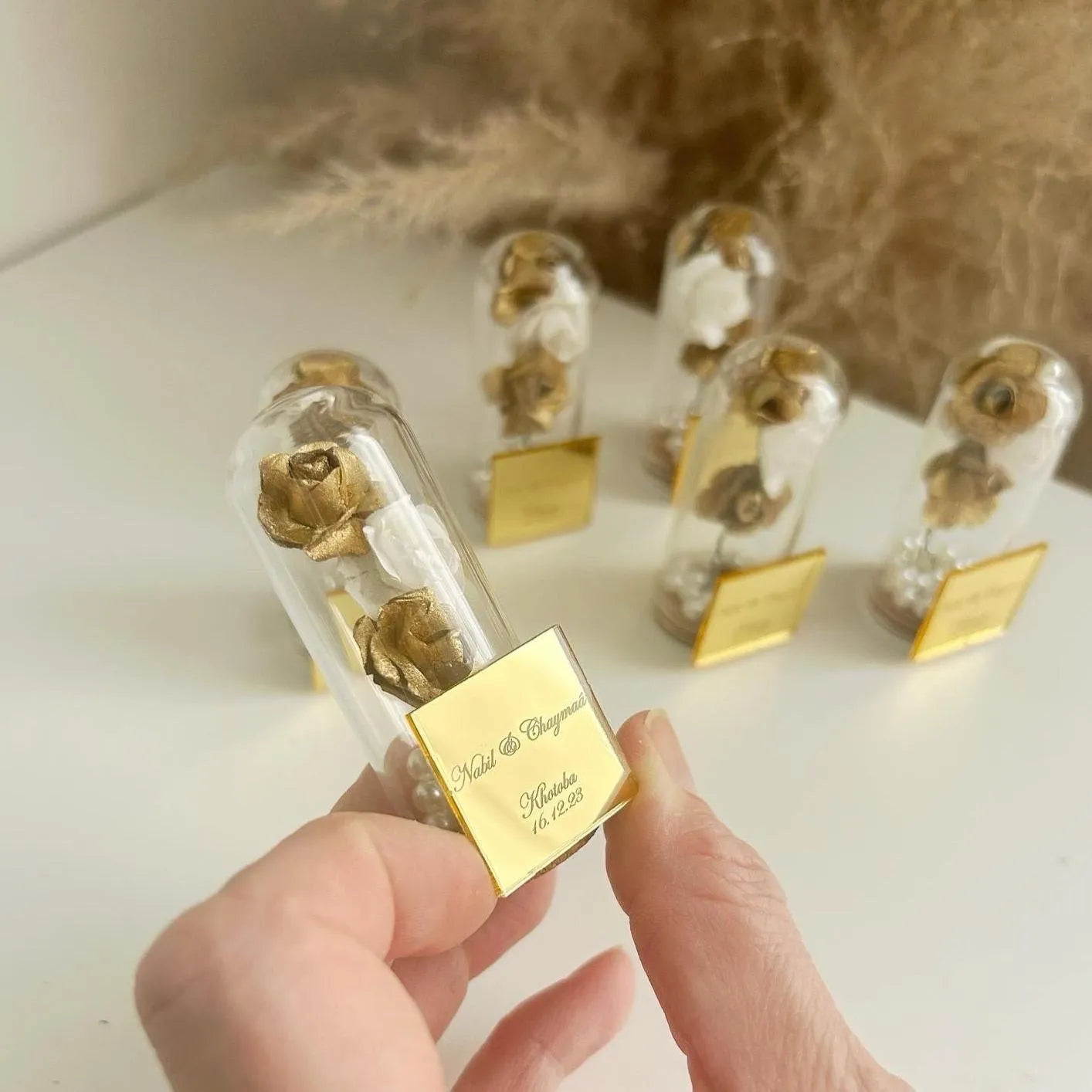 Perse-Glasglocke als luxuriöses Gastgeschenk zur Hochzeit – elegant und hochwertig