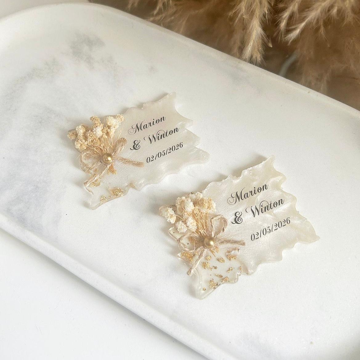 Personalisiertes Hochzeits-Gastgeschenk: Landschafts-Magnet als bleibende Erinnerung für Ihre Gäste