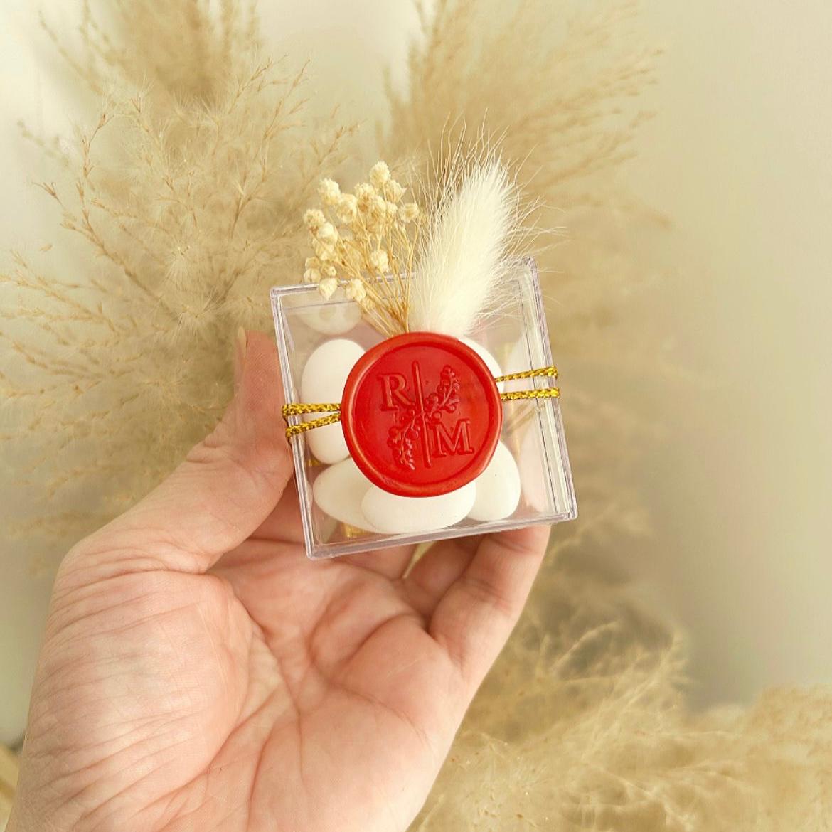 Zuckermandeln Verführung als Gästegabe, elegantes Gastgeschenk zur Hochzeit