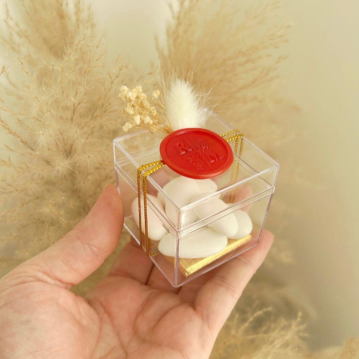 Zuckermandeln Verführung als Gästegabe, elegantes Gastgeschenk zur Hochzeit